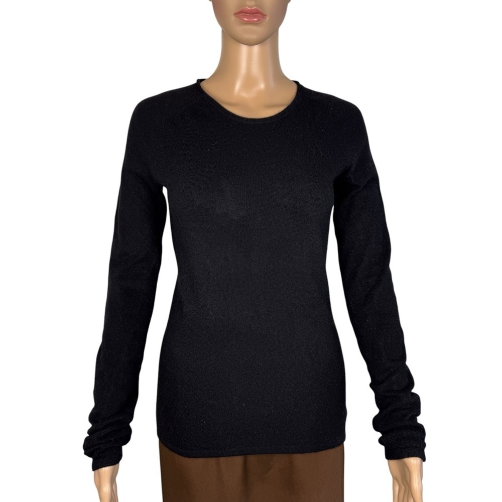 Inhabit Cashmere Cut Out Black Sweater Size S